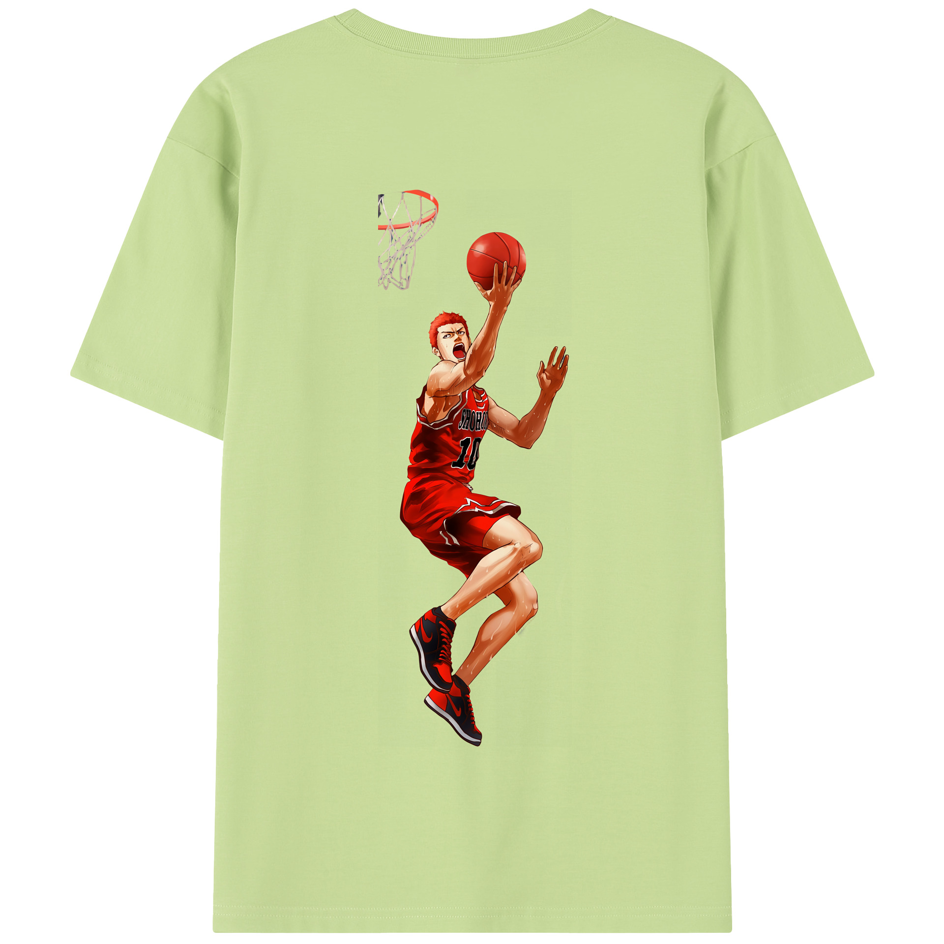 SLAM DUNK／スラムダンク 綿100％半袖Tシャツ（背面プリント）